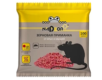 NASA367 Зерновая приманка от мышей и крыс, 100г Nadzor