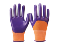 Перчатки Spark Lux А-38 латекс.облив, фиолет. пальчики