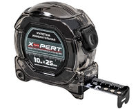 Рулетка X-PERT А-02 10м*25мм с трещ.механизмом, ударопрочный корпус, усил.зацеп